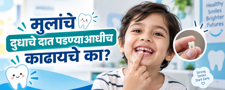 मुलांचे दुधाचे दात पडण्याआधीच काढायचे का?